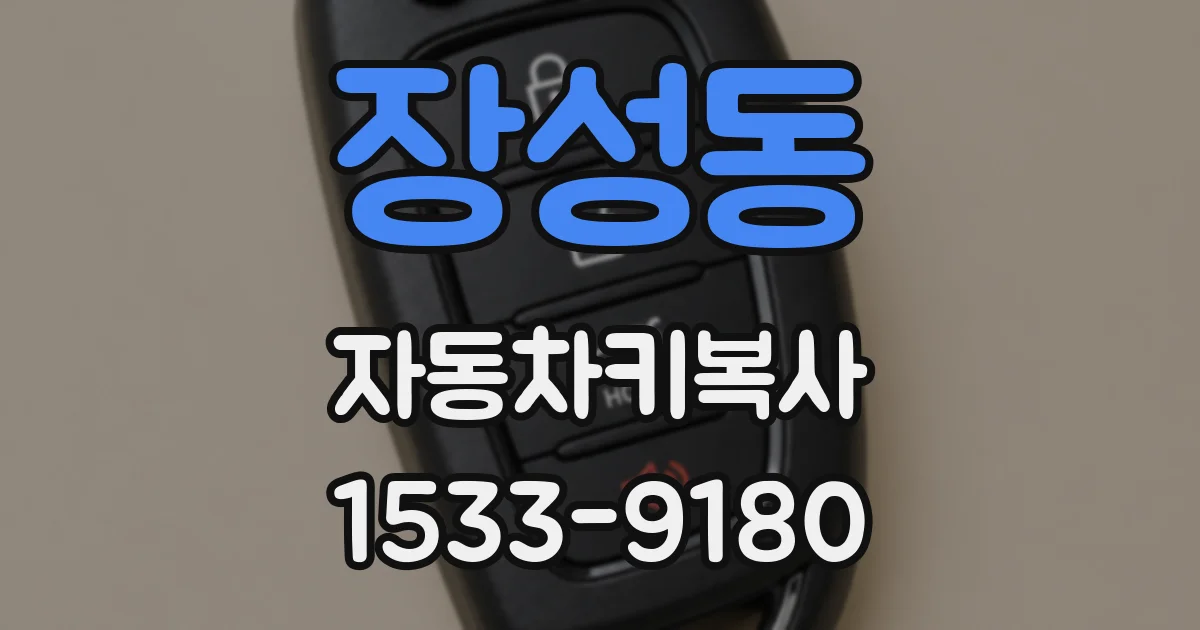 장성동 자동차키복사