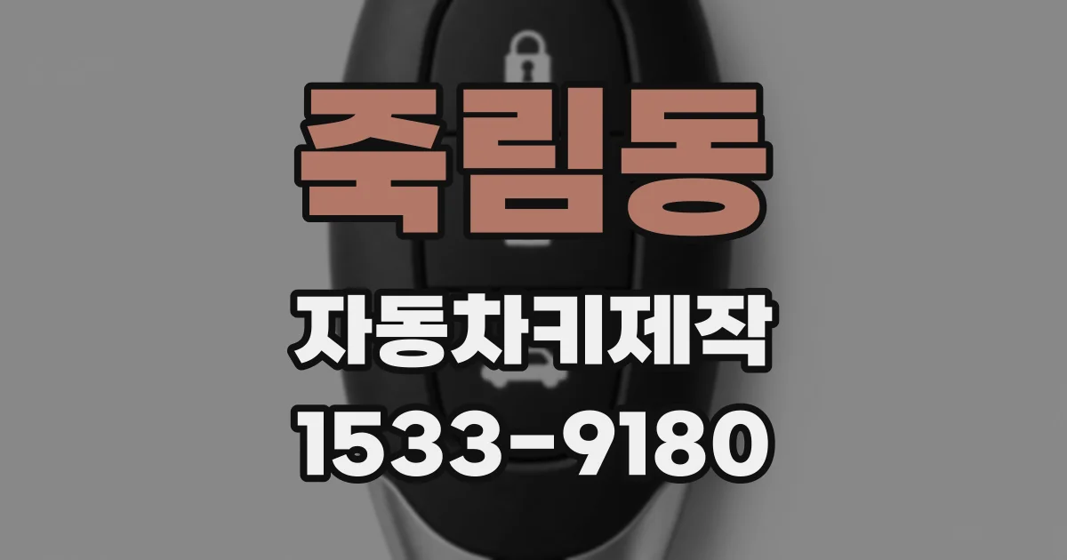 죽림동 자동차키제작