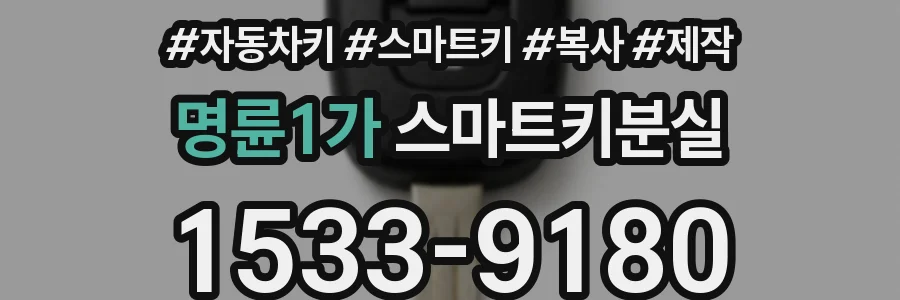 명륜1가 스마트키분실