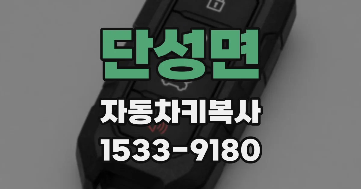 단성면 자동차키복사
