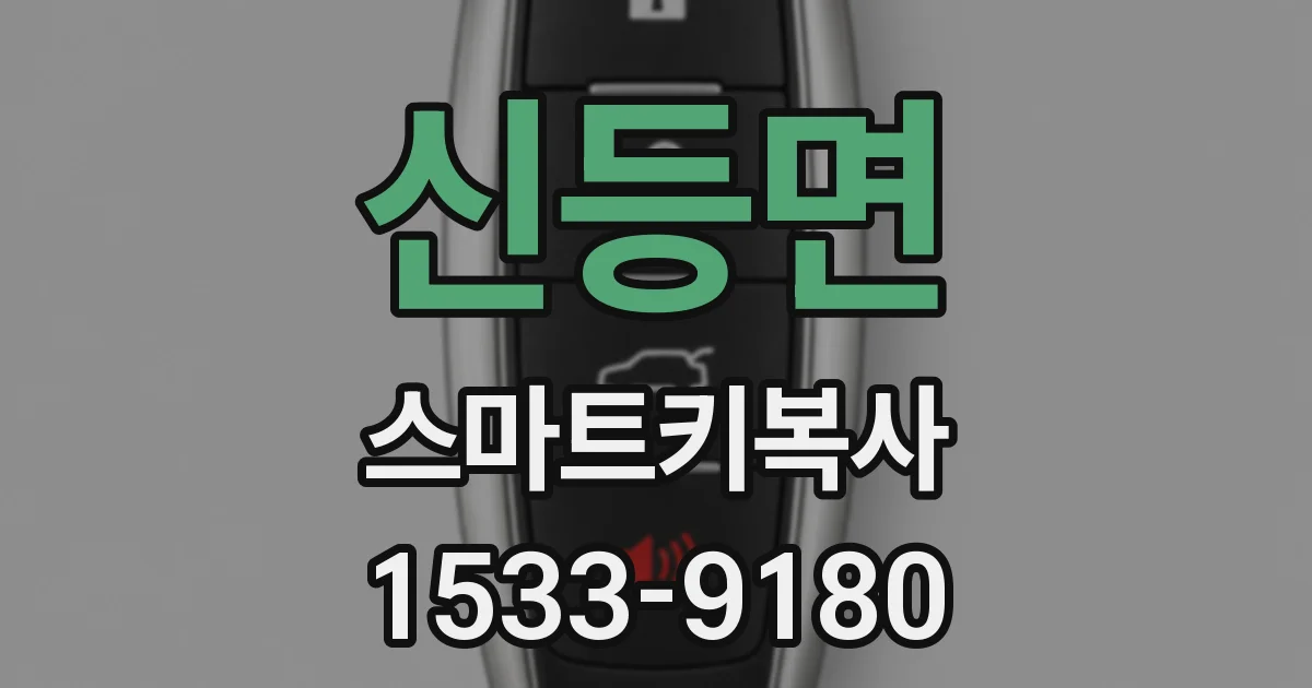 신등면 스마트키복사