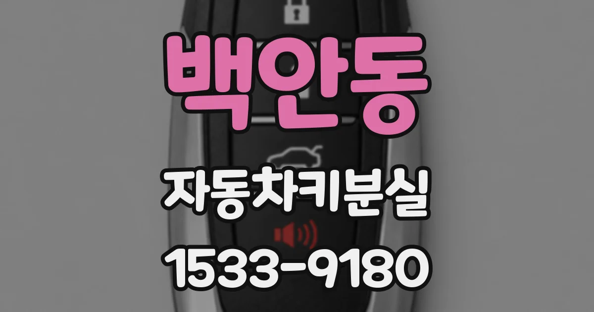 백안동 자동차키분실