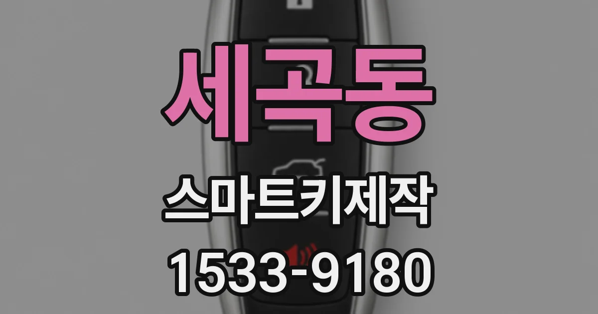 세곡동 스마트키제작