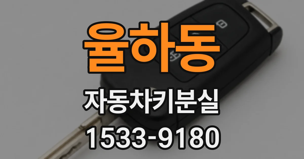 율하동 자동차키분실
