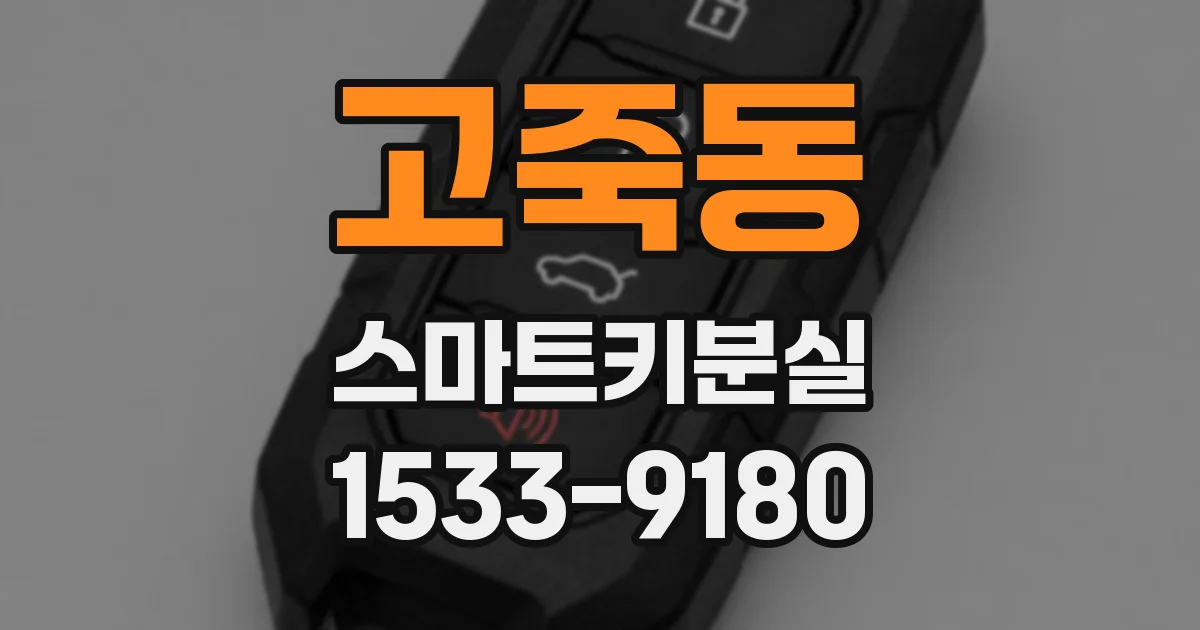 고죽동 스마트키분실