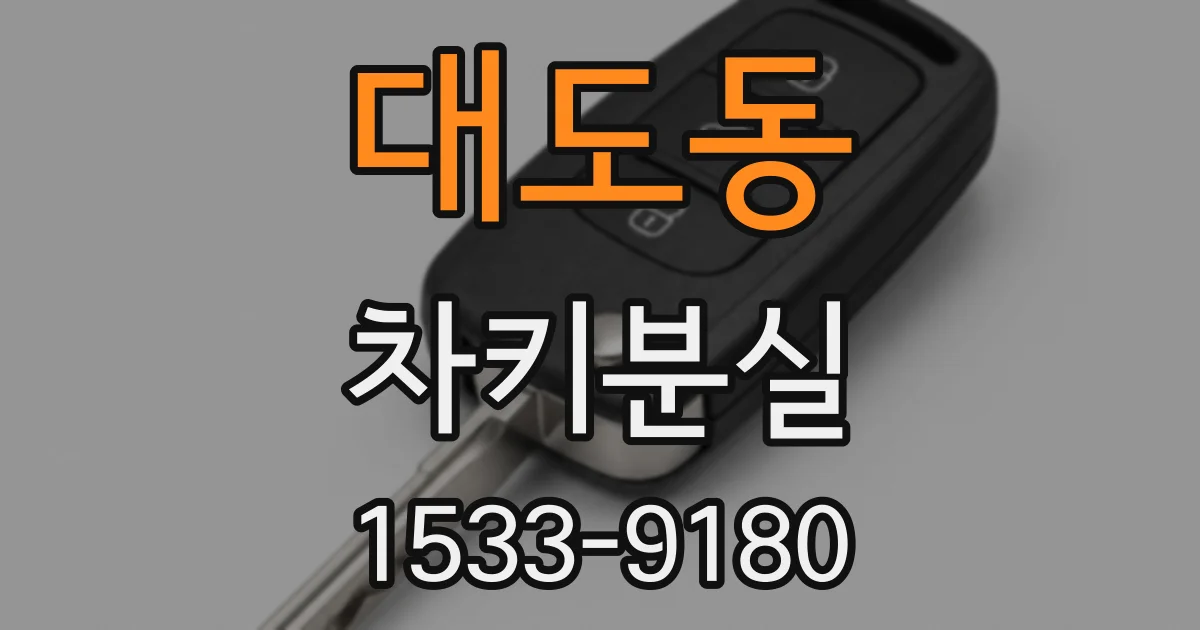 대도동 차키분실