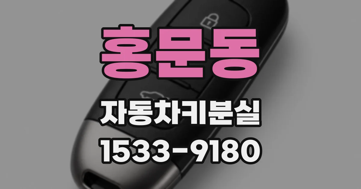 홍문동 자동차키분실