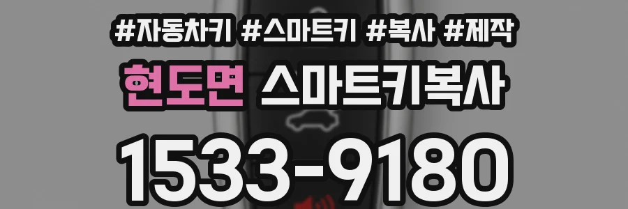 현도면 스마트키복사
