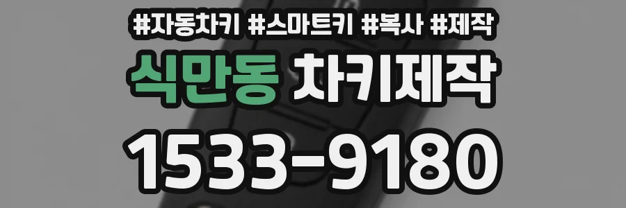 식만동 차키제작