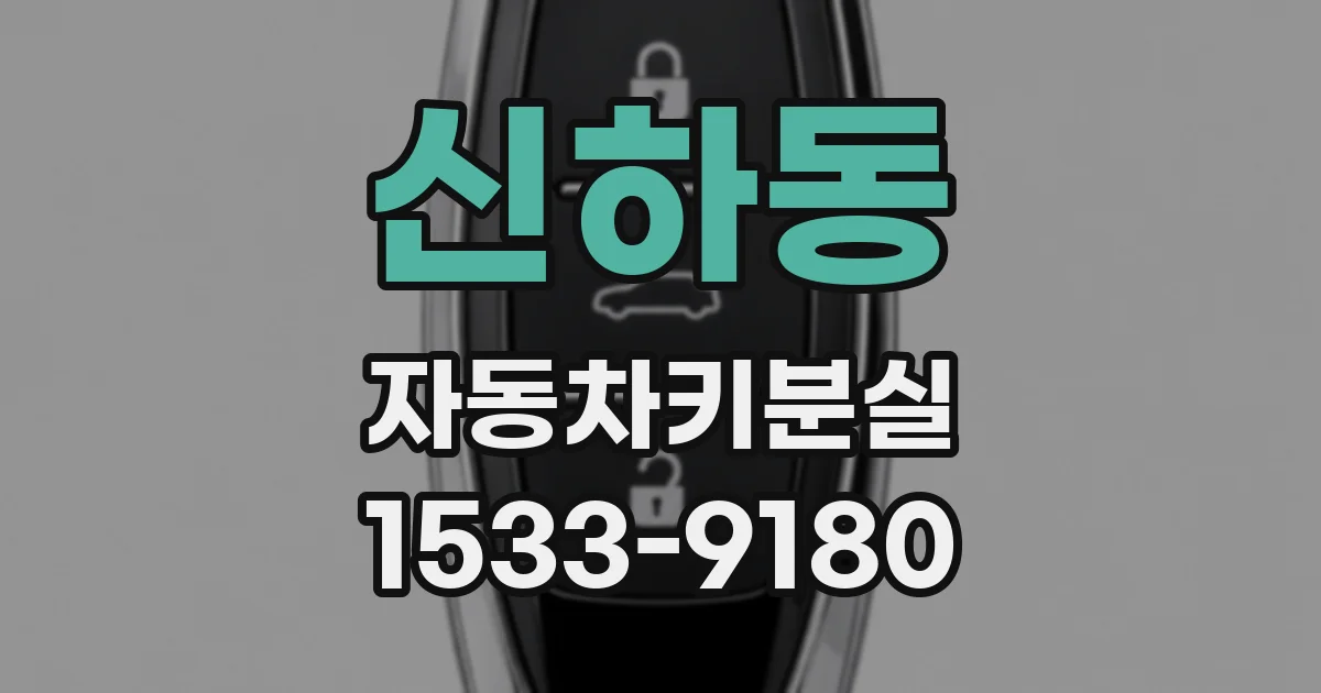 신하동 자동차키분실