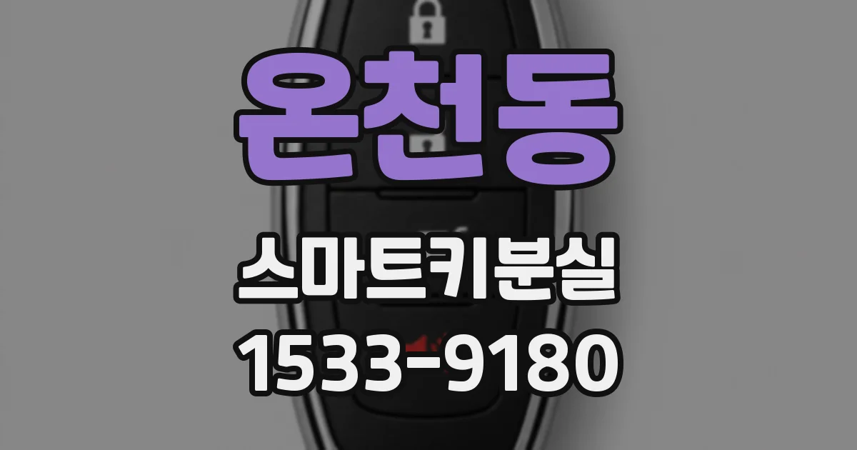 온천동 스마트키분실