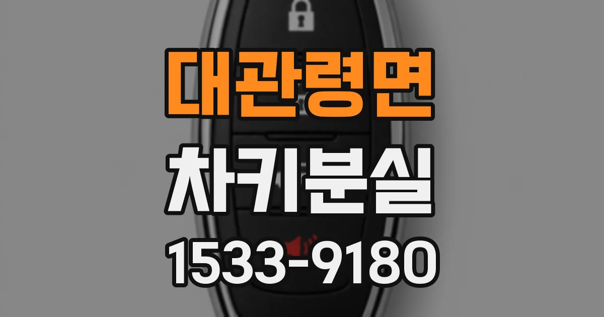 대관령면 차키분실