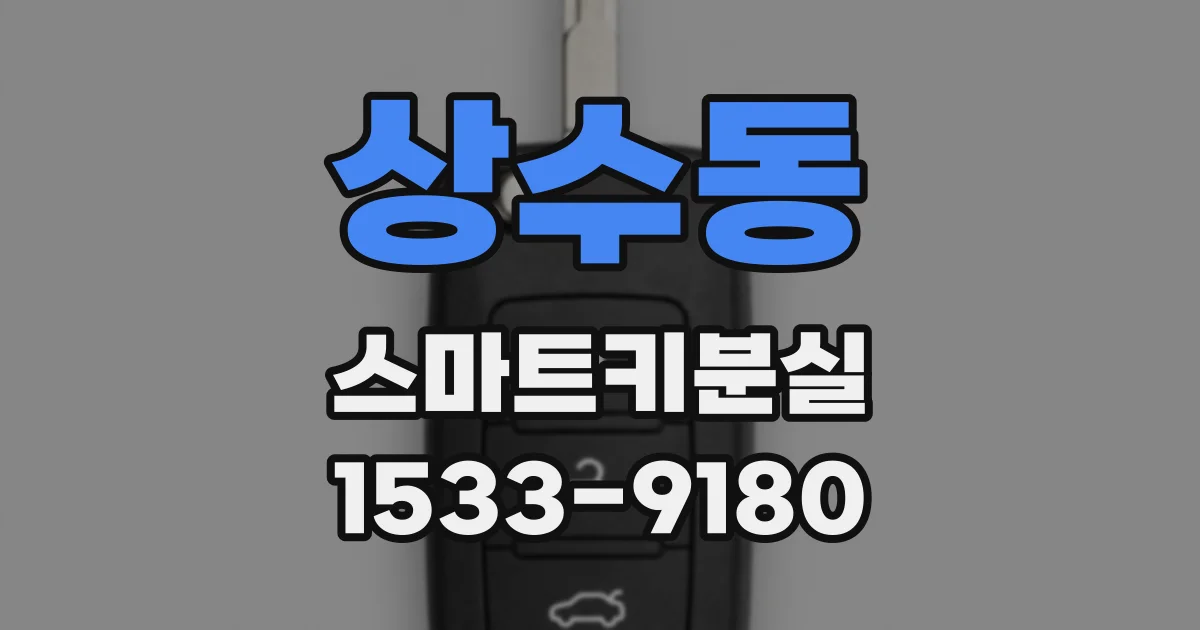 상수동 스마트키분실