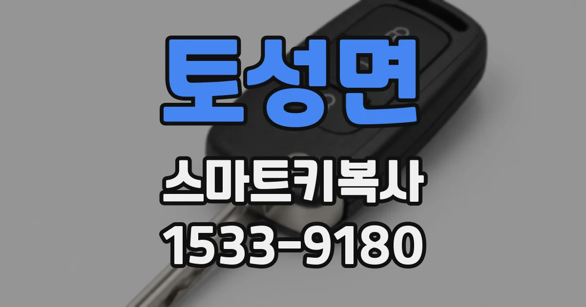토성면 스마트키복사