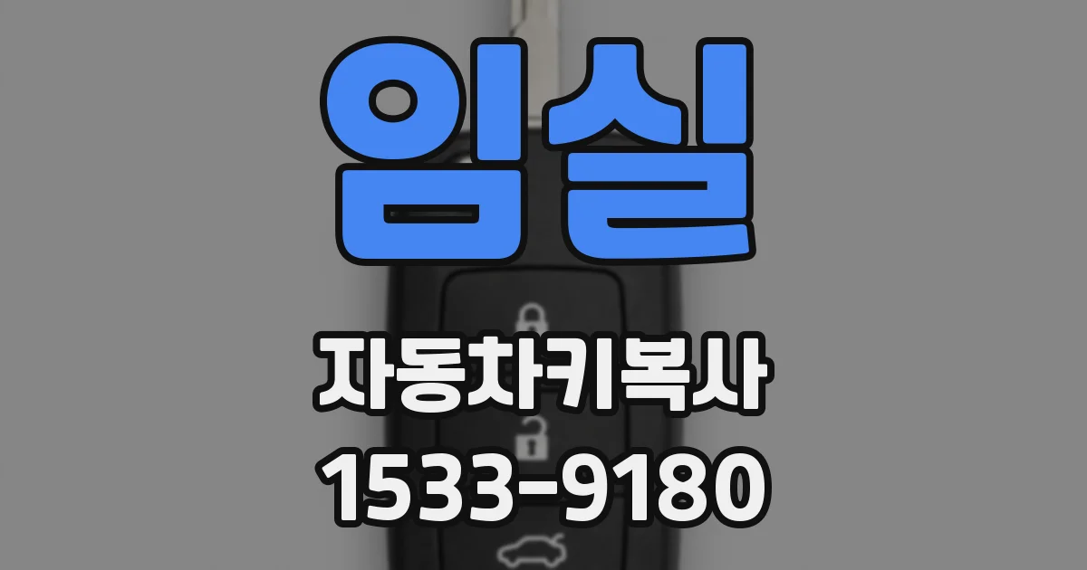 임실 자동차키복사