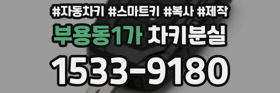 부용동1가 차키분실