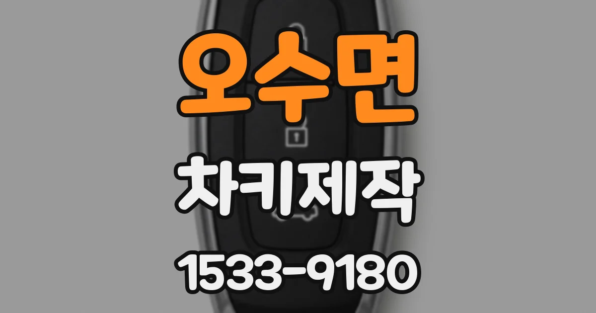 오수면 차키제작