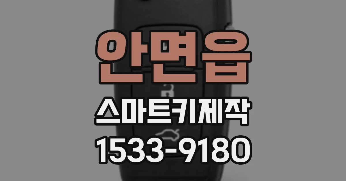 안면읍 스마트키제작