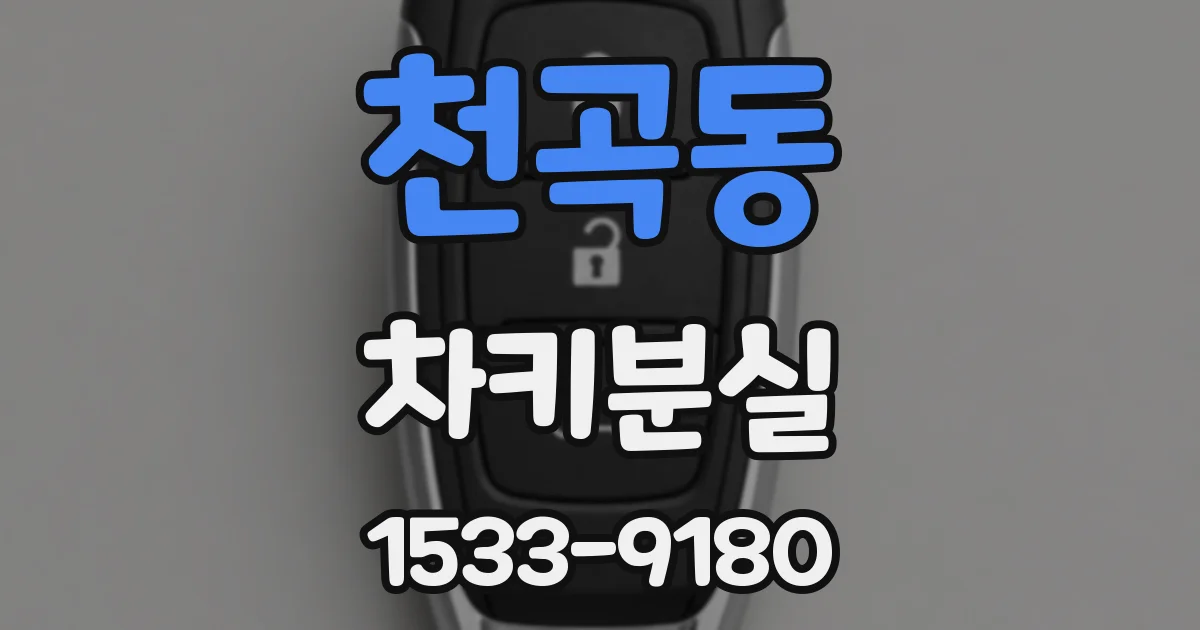 천곡동 차키분실