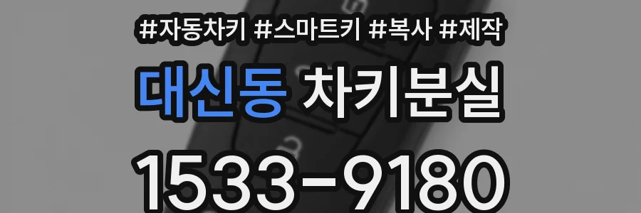 대신동 차키분실