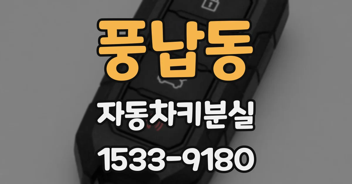 풍납동 자동차키분실