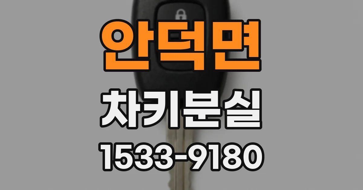 안덕면 차키분실