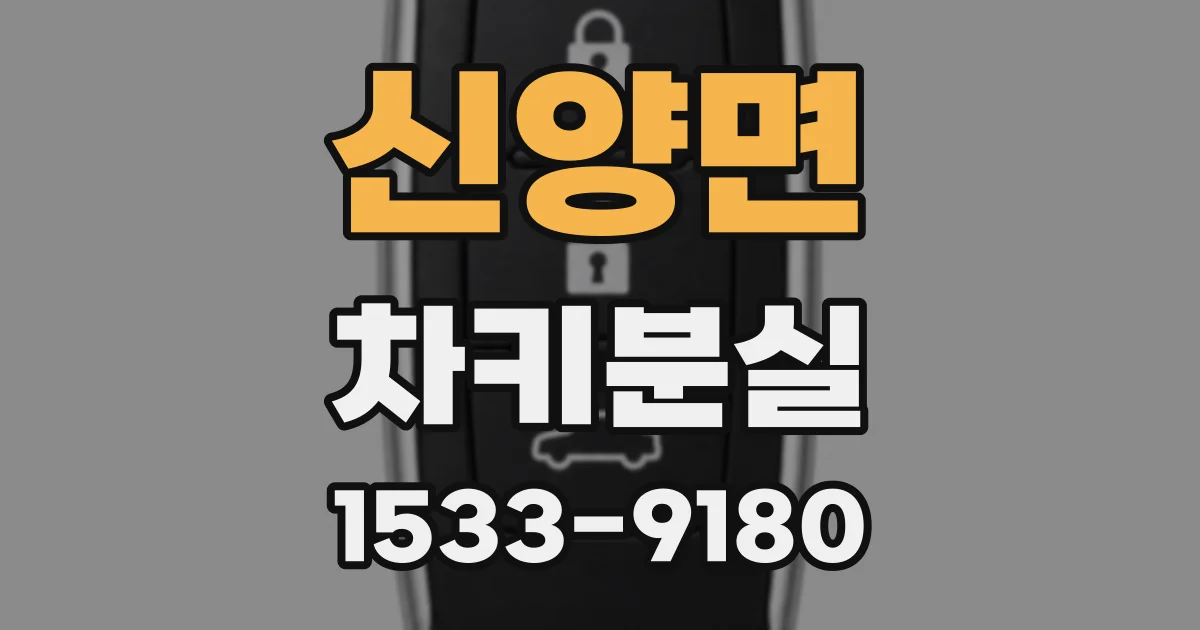 신양면 차키분실