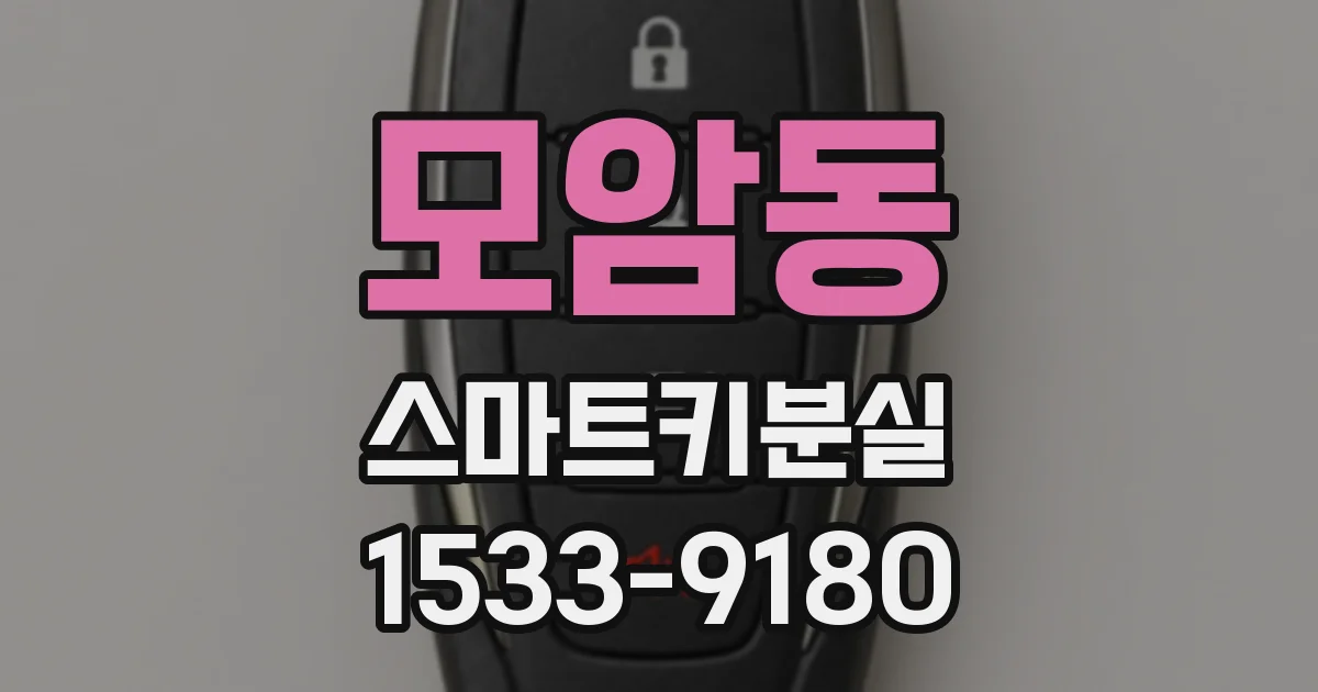 모암동 스마트키분실