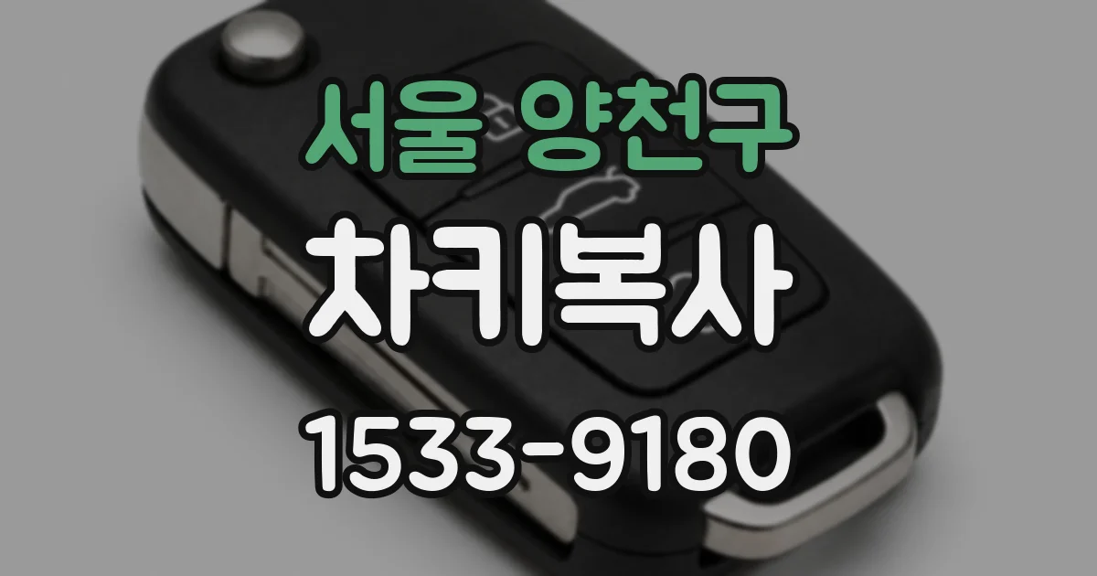 서울 양천구 차키복사