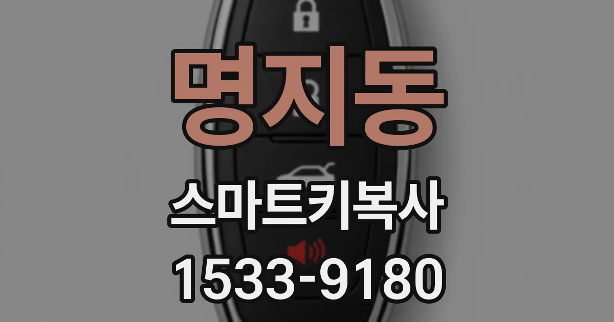 명지동 스마트키복사