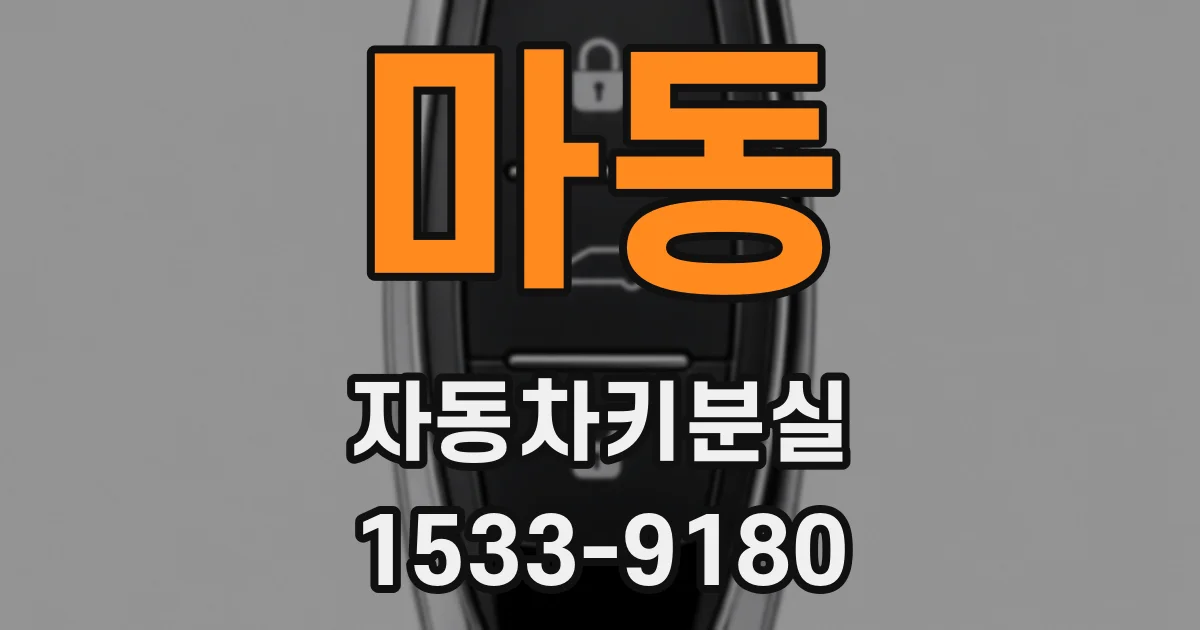 마동 자동차키분실