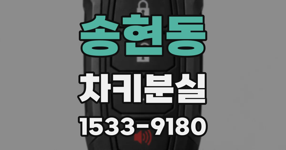 송현동 차키분실