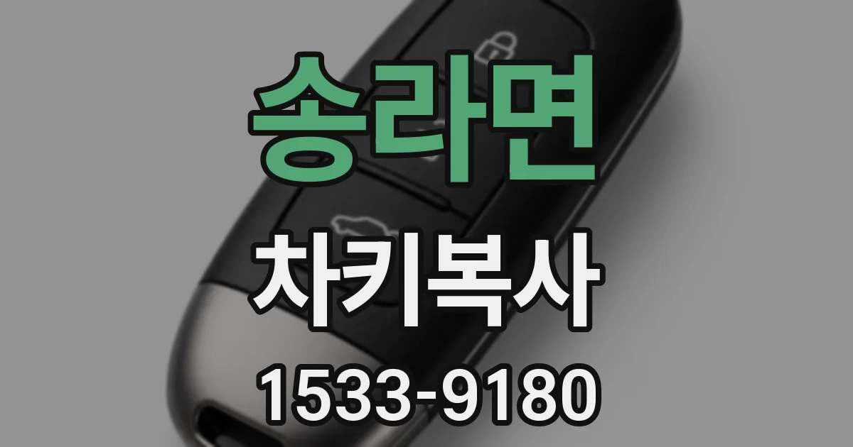 송라면 차키복사