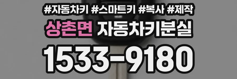 상촌면 자동차키분실