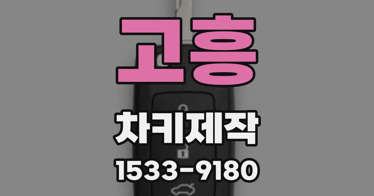 고흥 차키제작