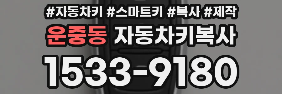 운중동 자동차키복사