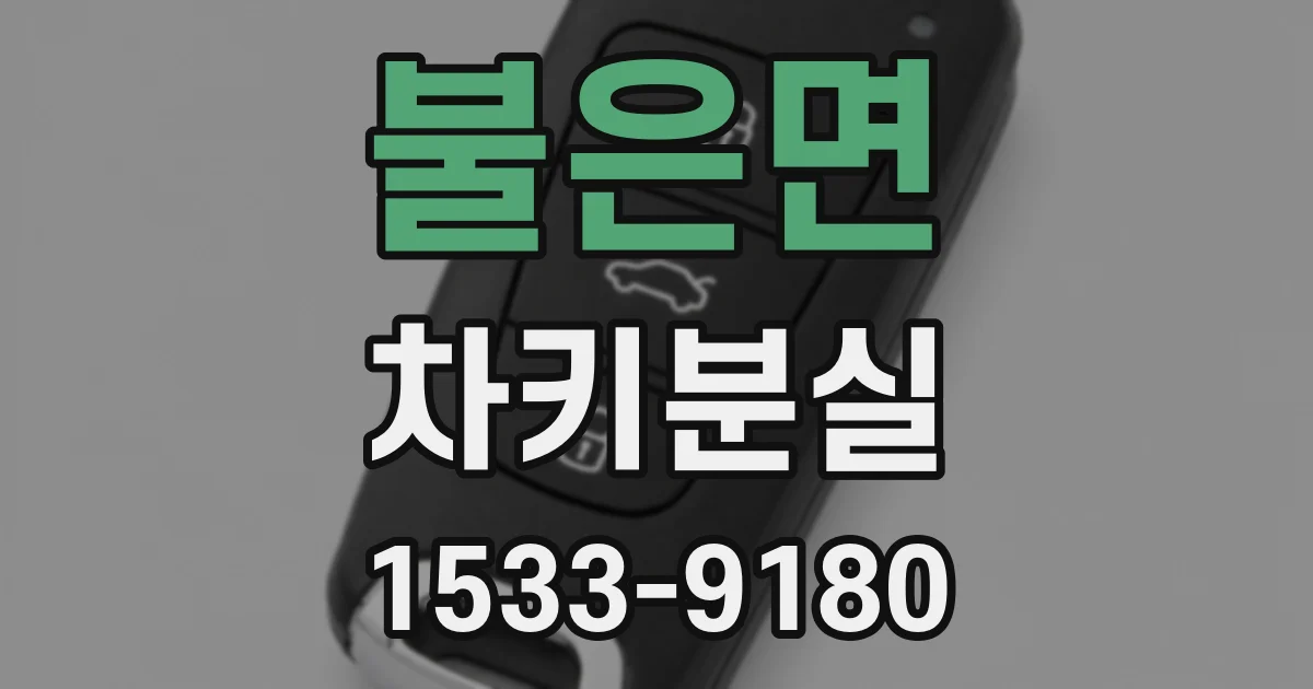 불은면 차키분실