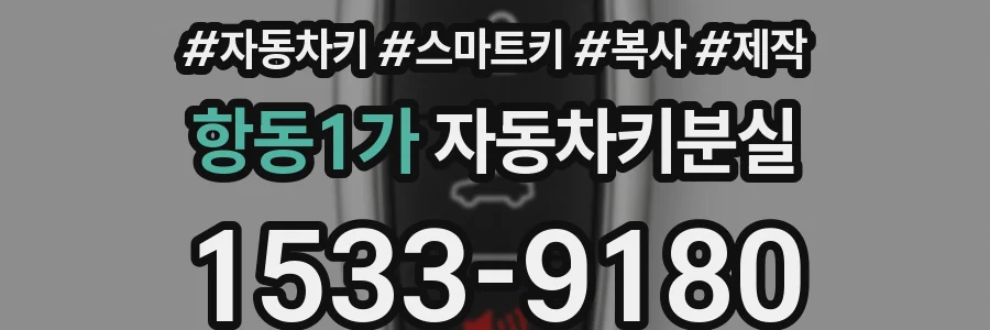 항동1가 자동차키분실