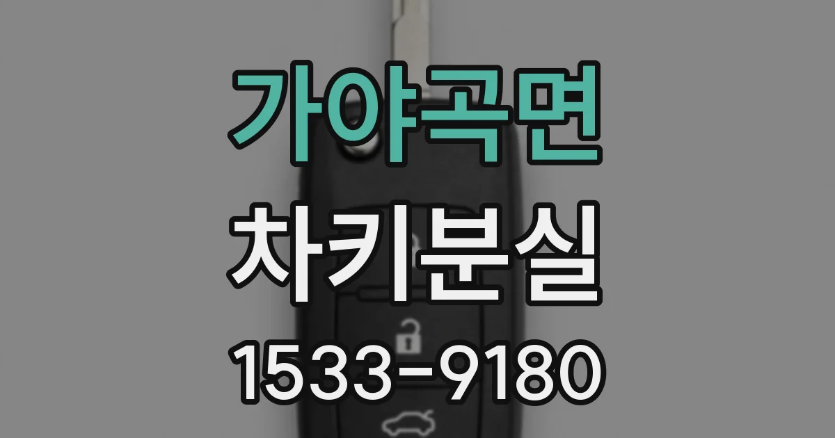 가야곡면 차키분실