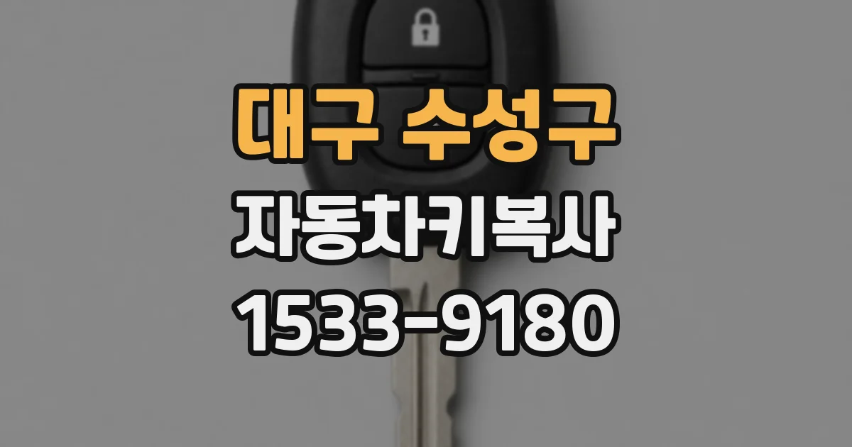 대구 수성구 자동차키복사