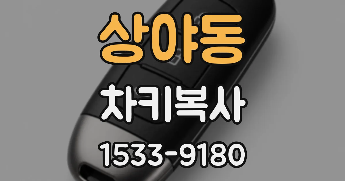 상야동 차키복사