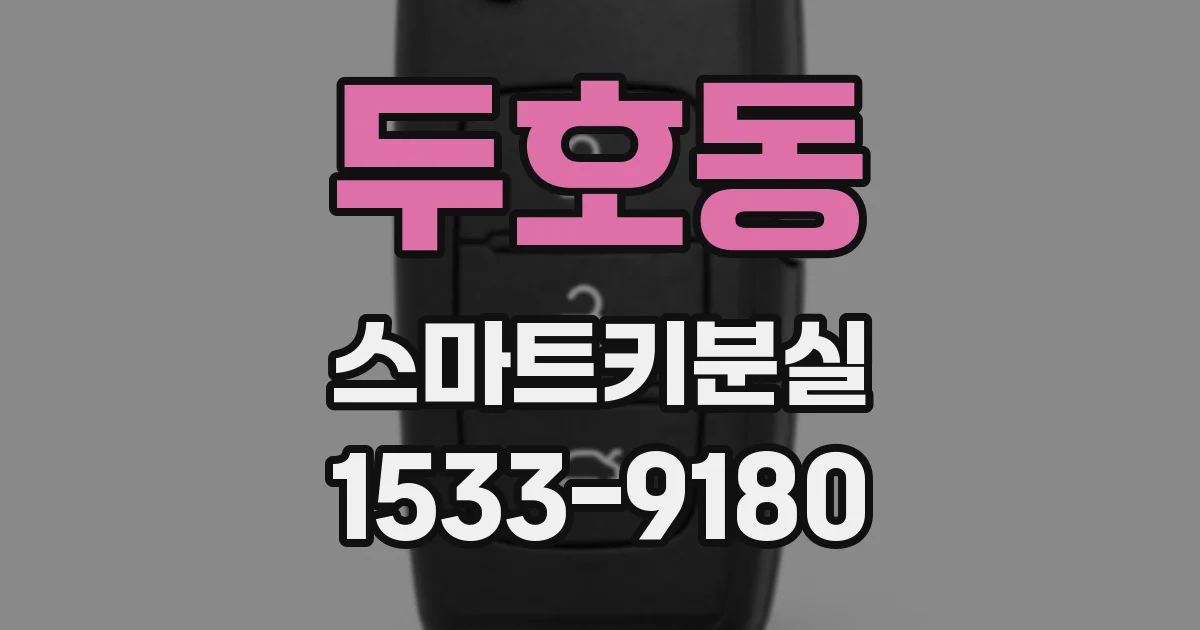 두호동 스마트키분실