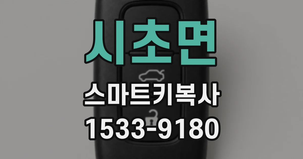 시초면 스마트키복사