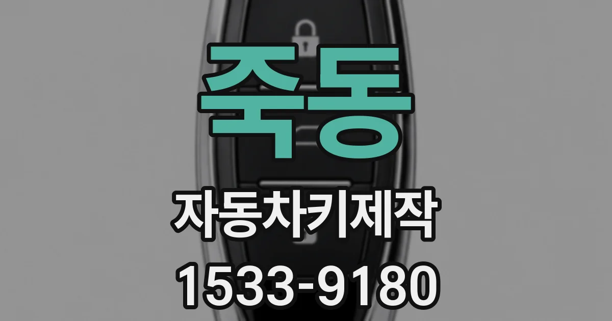 죽동 자동차키제작
