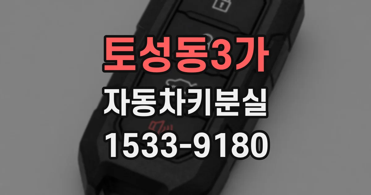 토성동3가 자동차키분실