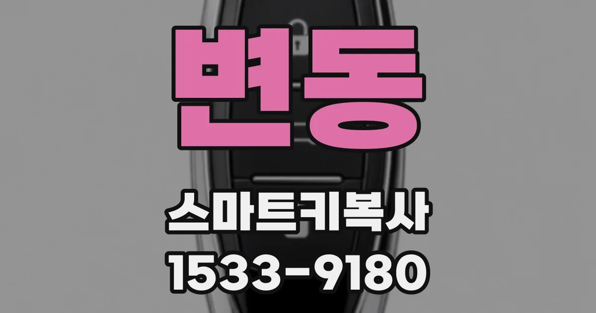 변동 스마트키복사