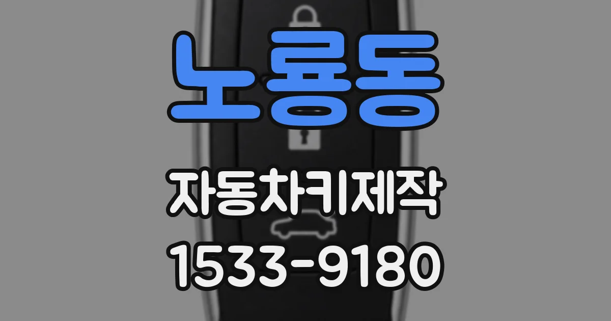 노룡동 자동차키제작