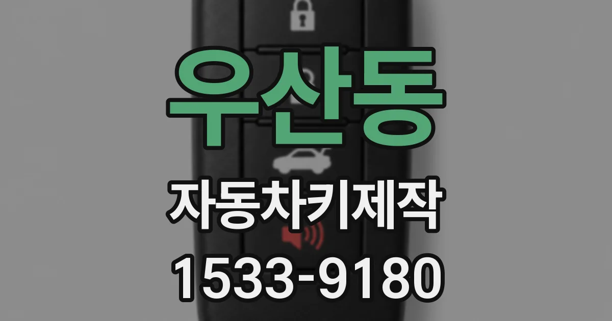 우산동 자동차키제작