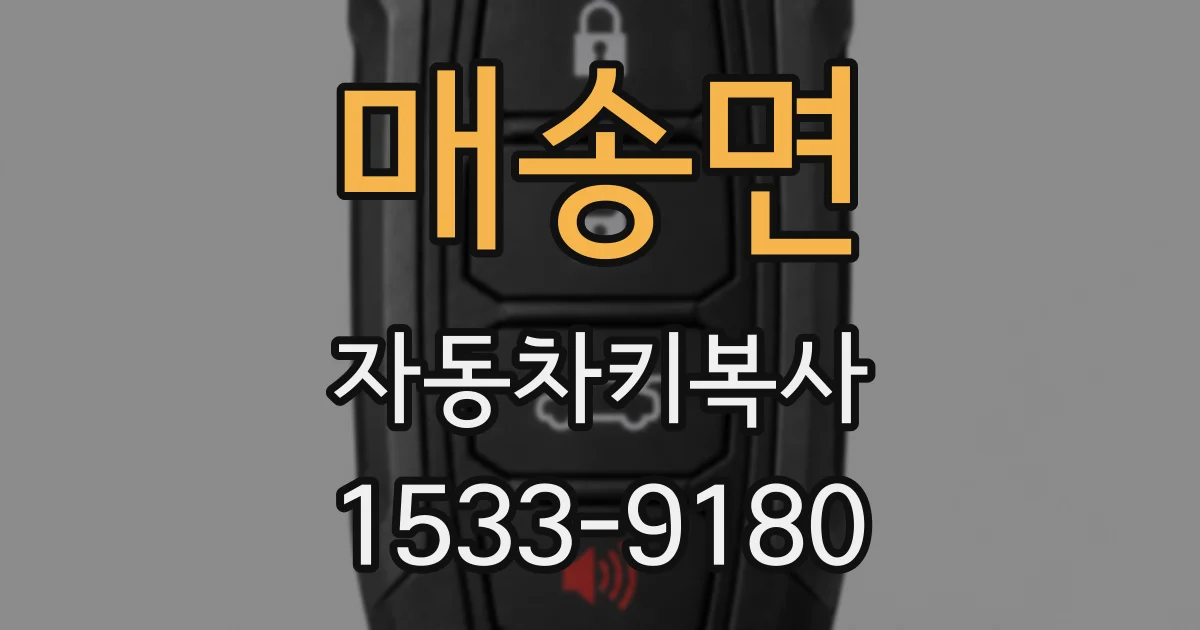 매송면 자동차키복사