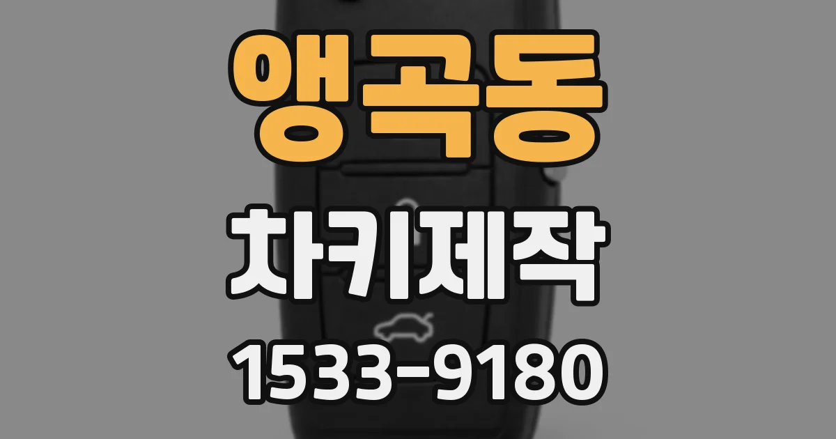 앵곡동 차키제작
